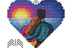 Romantic love final pattern with logo