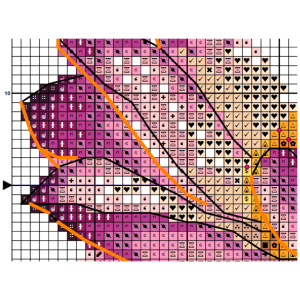 Pink lotus color version of pattern