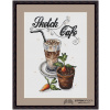 Cross stitch pattern Sketch Cafe dark frame