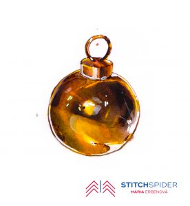 christmas ball illustration