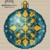 Christmas ball - blue snowflake