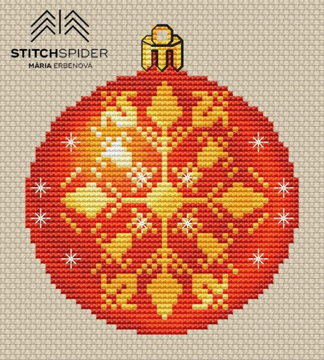 christmas-ball-orange-snowflake_image