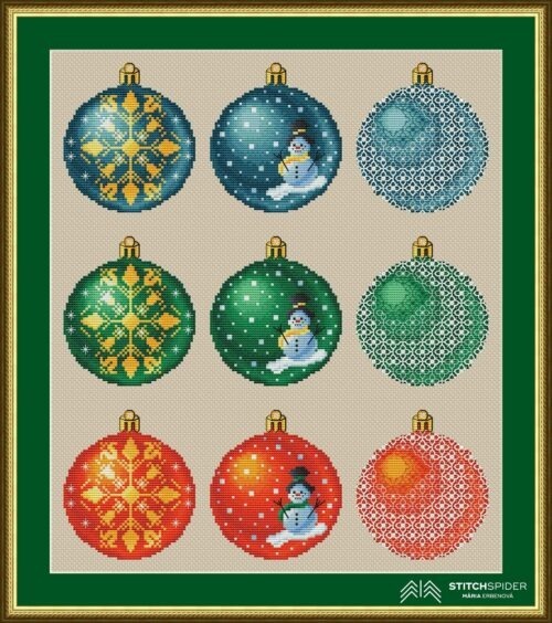 Christmas balls all - 9 pack