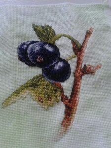 Blackcurrant embroidery