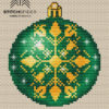 christmas-ball-green-snowflake