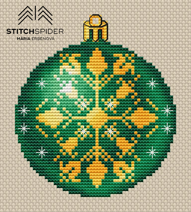 christmas-ball-green-snowflake