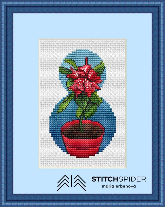 Hibiscus - pattern in frame