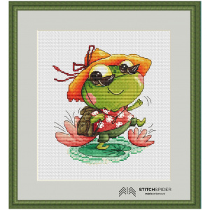 The little frog traveler In frame