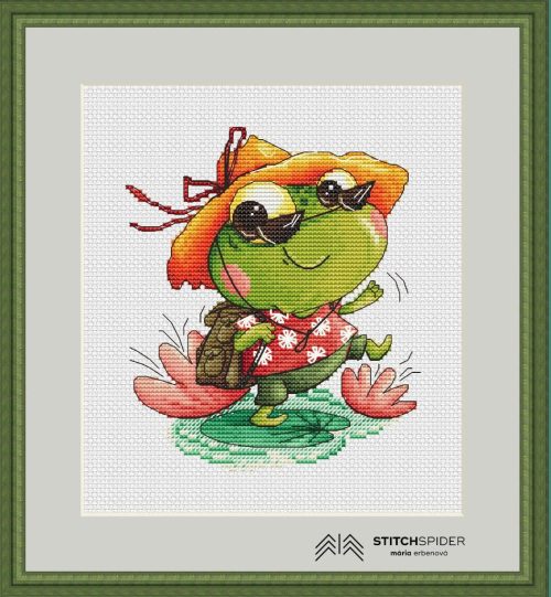 The little frog traveler In frame
