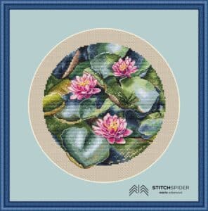 water lilies in frame