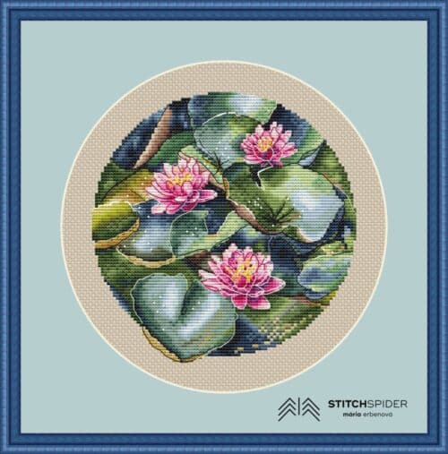 water lilies in frame