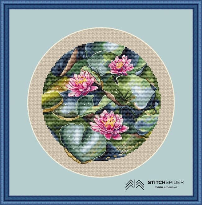 water lilies in frame
