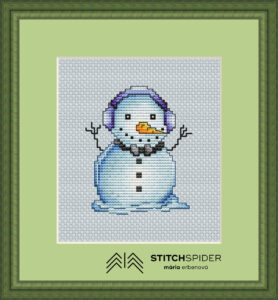 Snowman Milan in frame