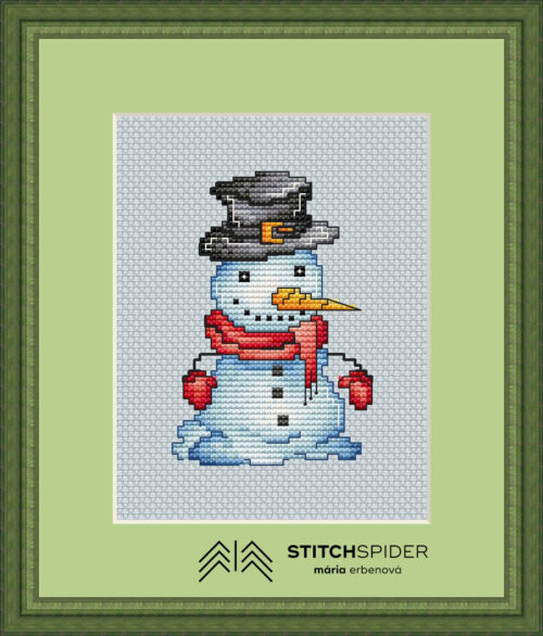 Snowman Oliver in frame
