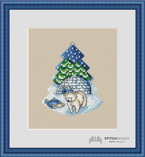igloo with bear in frame