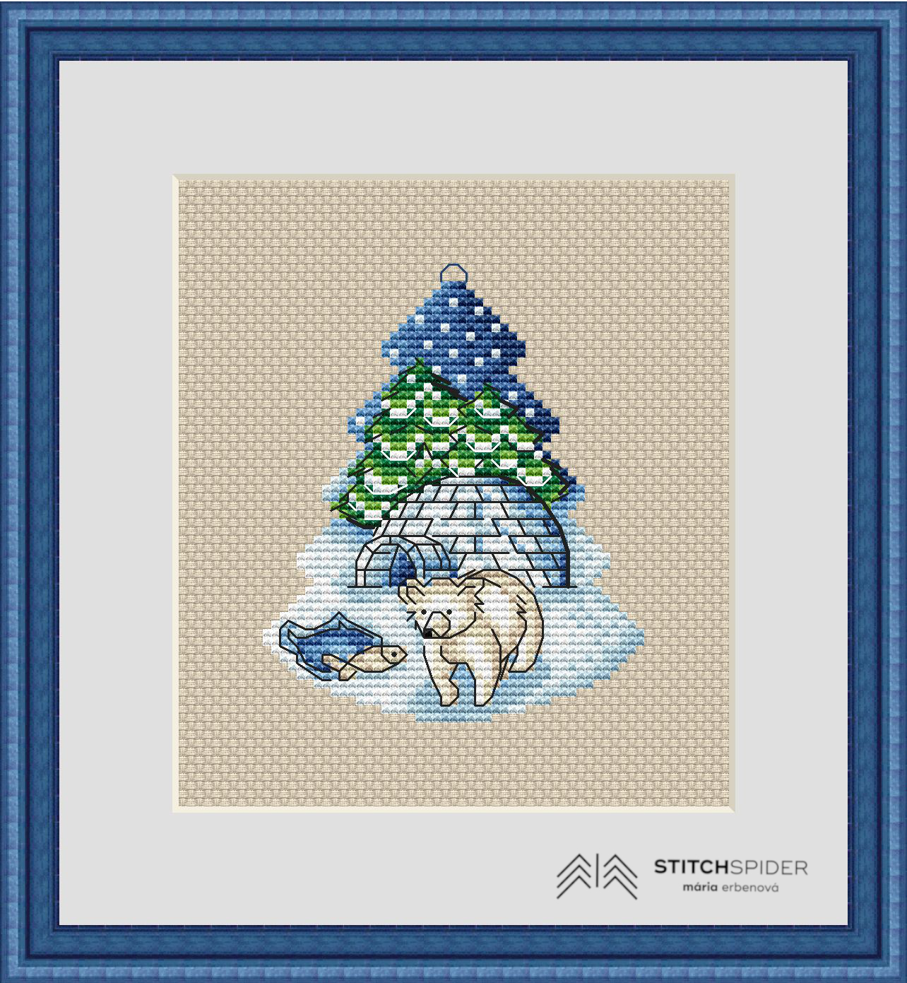 igloo with bear in frame